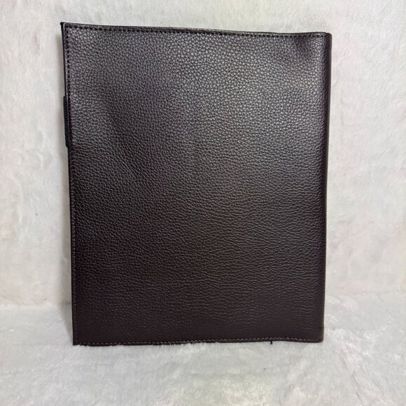 Rolodex Business Journal Interior Card Organizer & Pen Loop Brown Leather - Picture 2 of 7